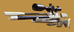 Pre-production Air Arms Evolution 2-1. A sophisticated field target rifle.